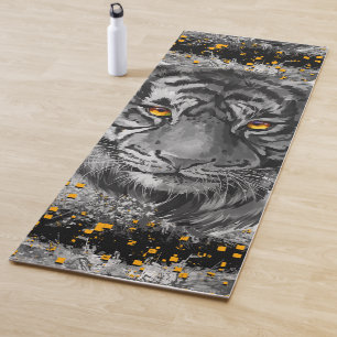 Tiger Eyes Orange Colorful Tiger Yoga Mat Yogamatte