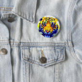 Tiger Eyes Pop Art Button (Beispiel)