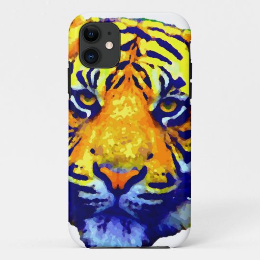 Tiger Eyes Pop Art Case-Mate iPhone Hülle (Rückseite)