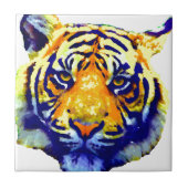 Tiger Eyes Pop Art Fliese (Vorderseite)