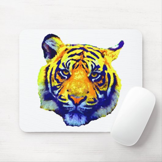 Tiger Eyes Pop Art Mousepad (Mit Mouse)