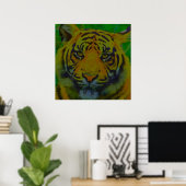 Tiger Eyes Pop Art Poster (Heimbüro)