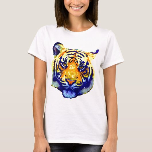Tiger Eyes Pop Art T-Shirt (Vorderseite)