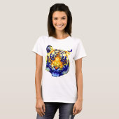 Tiger Eyes Pop Art T-Shirt (Vorne ganz)