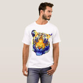Tiger Eyes Pop Art T-Shirt (Vorne ganz)