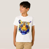 Tiger Eyes Pop Art T-Shirt (Vorne ganz)