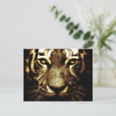 Tiger Eyes Postcard Postkarte (Stehend Vorderseite)