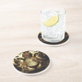 Tiger Eyes Sandstone Drink Untersetzer (Seite)