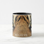 Tiger Eyes Traum glauben, Zitat zu erreichen Tasse (Zentrum)