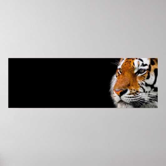 Tiger Eyes Wild Animal Art Courage Leadership Poster (Vorne)