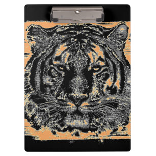 Tiger Face #6 Klemmbrett