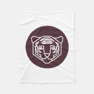 Tiger Face Abzeichen Fleecedecke