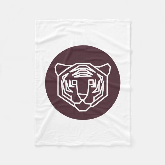 Tiger Face Abzeichen Fleecedecke (Vorderseite)