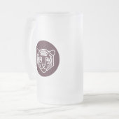 Tiger Face Abzeichen Mattglas Bierglas (Vorderseite Links)