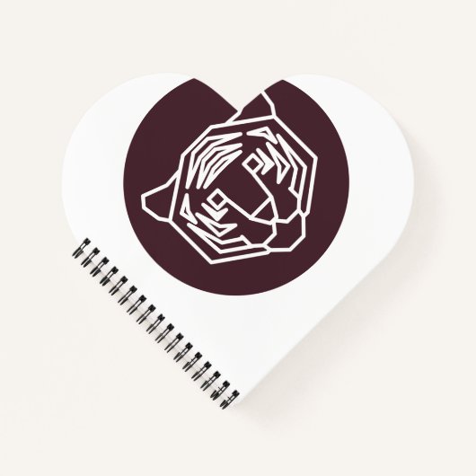 Tiger Face Abzeichen Notizblock (Vorderseite)