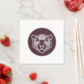 Tiger Face Abzeichen Serviette (Beispiel)