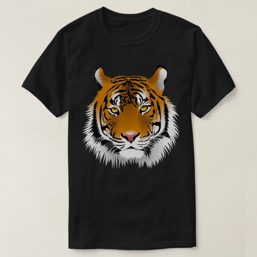 Tiger Face Animal Lover Funny Tigers Zoo KIds Boys T-Shirt (Design vorne)