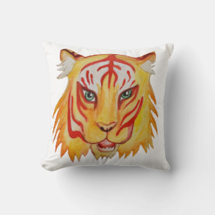 Tiger Face Art Cushion Kissen