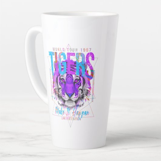 Tiger Face Art Milchtasse (Linke Ecke)