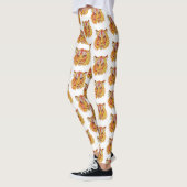 Tiger Face Art Zeichnend Leggings (Links)