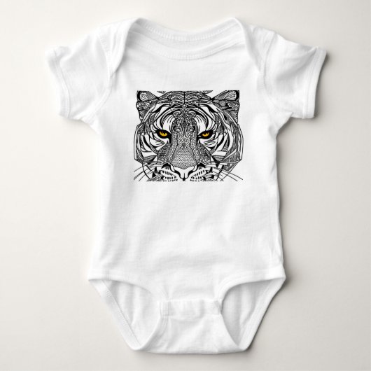 Tiger Face Baby Strampler (Vorderseite)