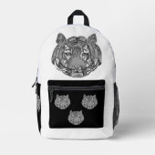 Tiger Face Bedruckter Rucksack (Vorderseite)