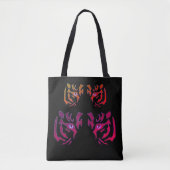Tiger Face Black Tasche (Vorderseite)