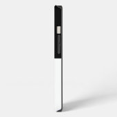 Tiger Face Black & White Karo iPhone Hülle (Linke Seite)