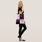 Tiger Face Black & White Karo Tasche (Am Model)