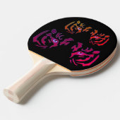 Tiger Face Black & White Ping Pong Pong Pad Pad Tischtennis Schläger (Vorderseite)