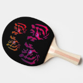 Tiger Face Black & White Ping Pong Pong Pad Pad Tischtennis Schläger (Seitenansicht)