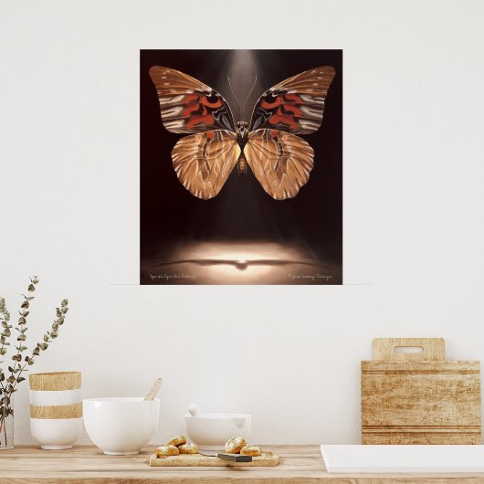 Tiger Face Butterfly Poster (Küche)