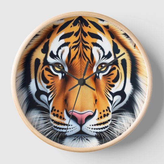 Tiger Face Clcok Uhr (Vorderseite)