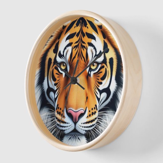 Tiger Face Clcok Uhr (Winkel)