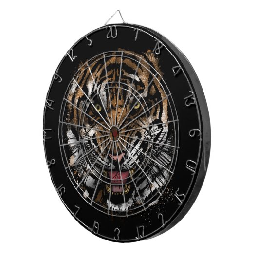 Tiger Face Dartscheibe (Vorderseite rechts)