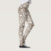 Tiger Face Design White and Brown Leggings (Rechts)