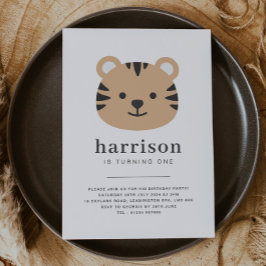 Tiger Face - Einladung zum Geburtstag