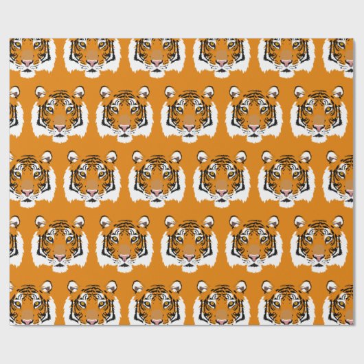 Tiger Face Geschenkpapier (Flach)