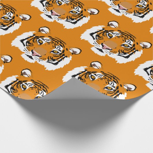 Tiger Face Geschenkpapier (Ecke)