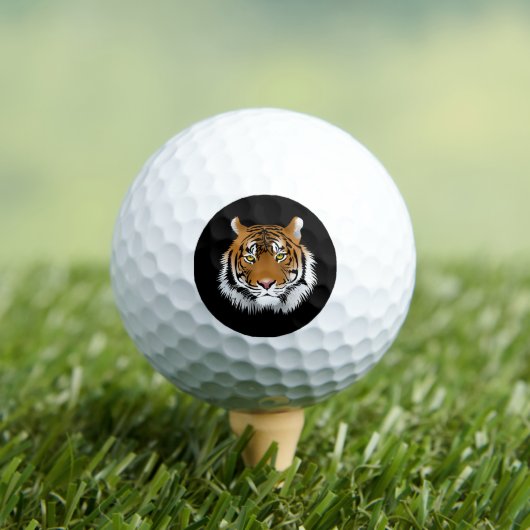 Tiger Face Golf Balls Golfball (Insitu T-Shirt)