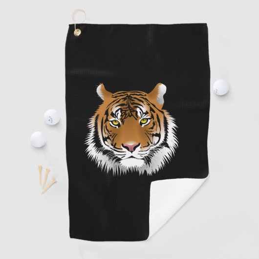 Tiger Face Golf Towel  Golfhandtuch (Insitu)