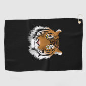 Tiger Face Golf Towel  Golfhandtuch (Horizontal)