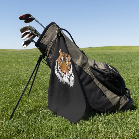 Tiger Face Golf Towel  Golfhandtuch (Gras)