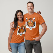 Tiger Face Graphic Print T-Shirt (Unisex)