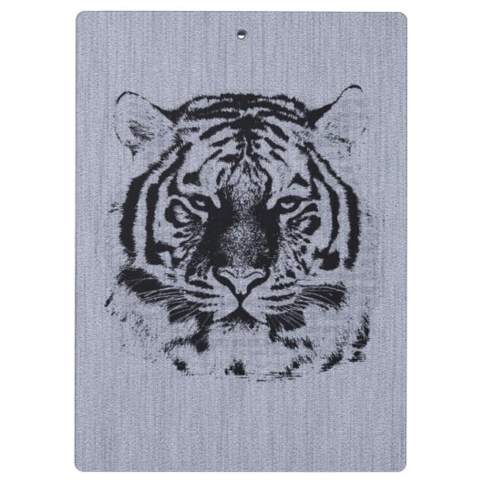 Tiger Face Klemmbrett (Rückseite)