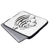 Tiger Face Laptopschutzhülle (Vorne Knopf)