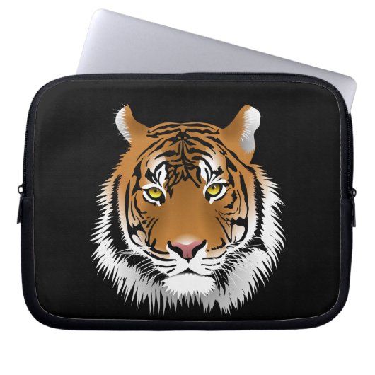 Tiger Face Laptopschutzhülle (Vorderseite)