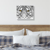 Tiger Face Leinwanddruck (Insitu (Schlafzimmer))