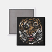 Tiger Face Magnet (Vorderseite/Rückseite)