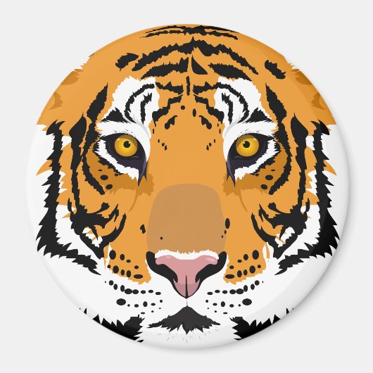 Tiger Face Magnet (Vorne)